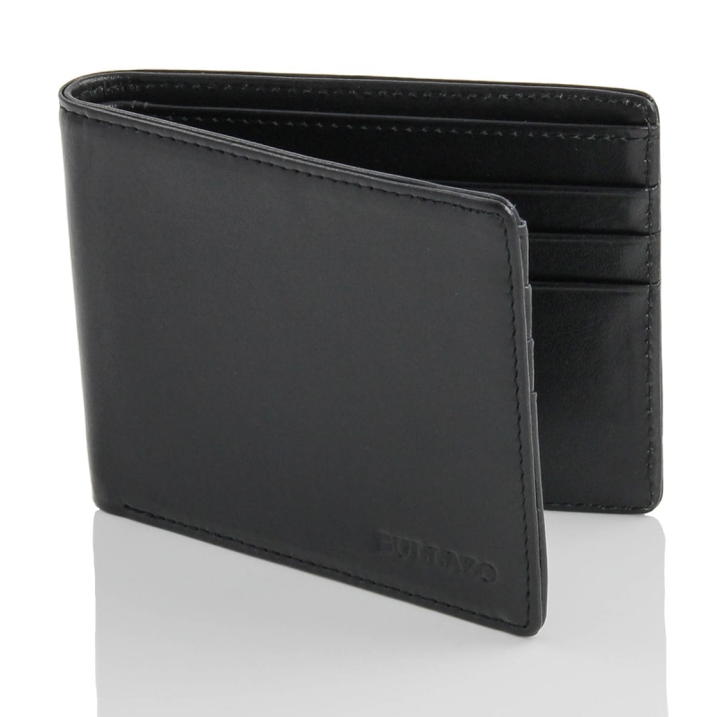 Ultra slim Wallet for Men without coin pocket. RFID safe. | BULLAZO