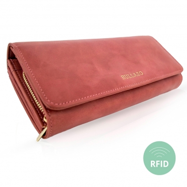 Leather wallet for women - large wallet purse BULLAZO